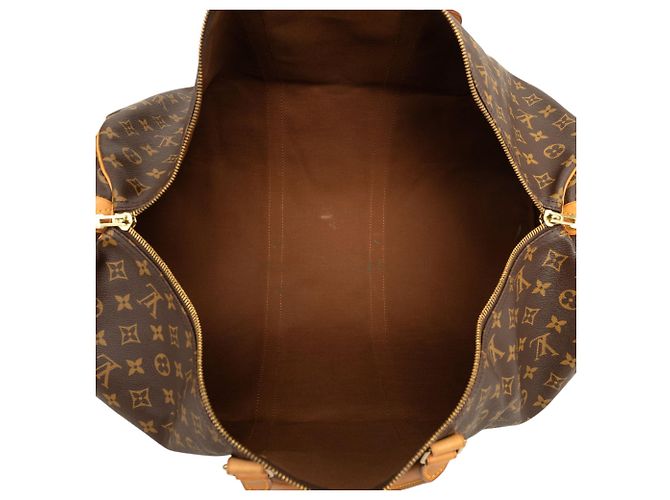 Borsa da viaggio Louis Vuitton Monogram Keepall 60 Marrone - vista 4