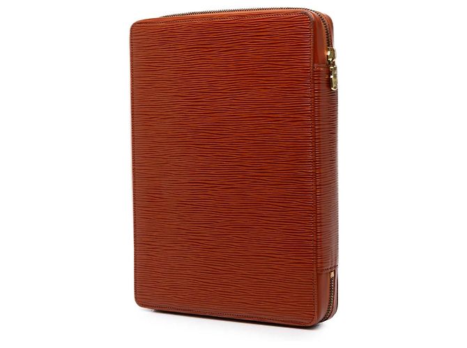 Agenda GM Louis Vuitton Epi Voyage Marrone - vista 2