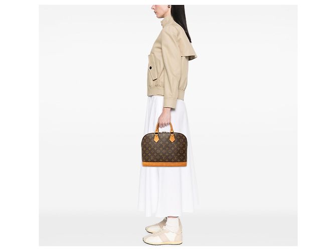 Louis Vuitton Monogram Alma PM Handtasche Braun - Ansicht 7