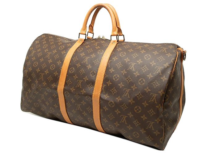 Borsa da viaggio Louis Vuitton Monogram Keepall Bandouliere 55 Marrone - vista 2