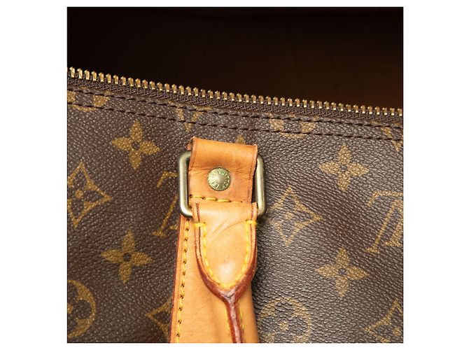 Borsa da viaggio Louis Vuitton Monogram Keepall Bandouliere 55 Marrone - vista 6