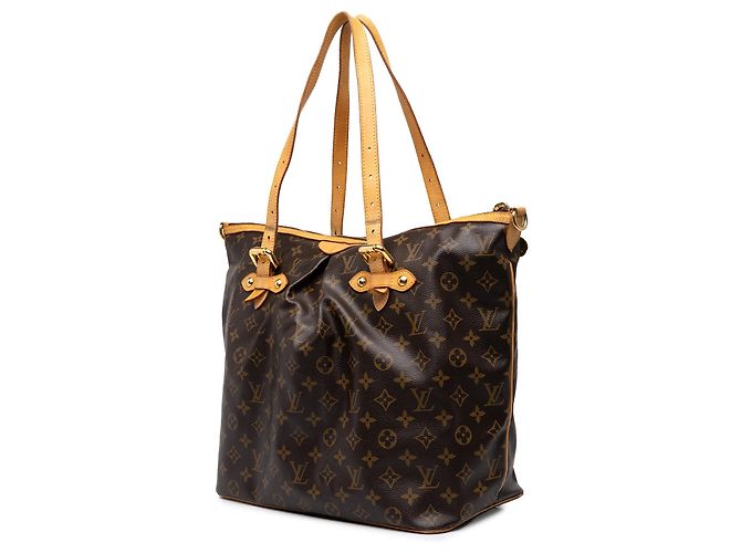 Borsa Satchel Louis Vuitton Monogram Palermo GM Marrone - vista 2
