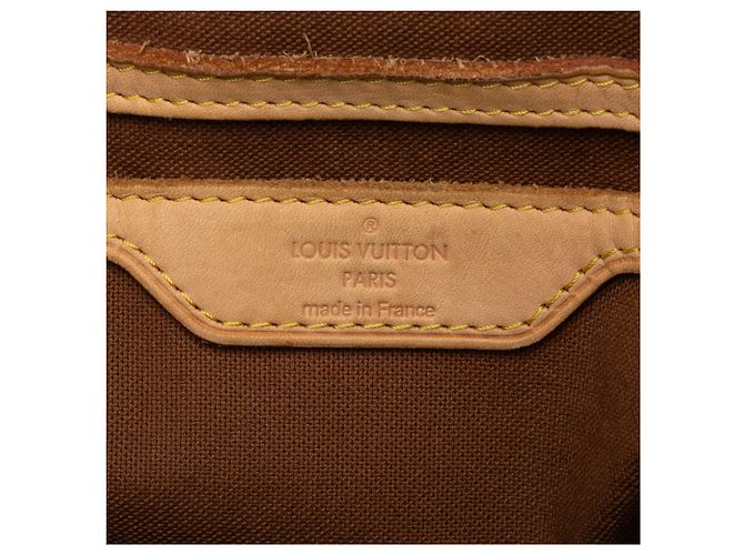 Borsa Satchel Louis Vuitton Monogram Palermo GM Marrone - vista 5