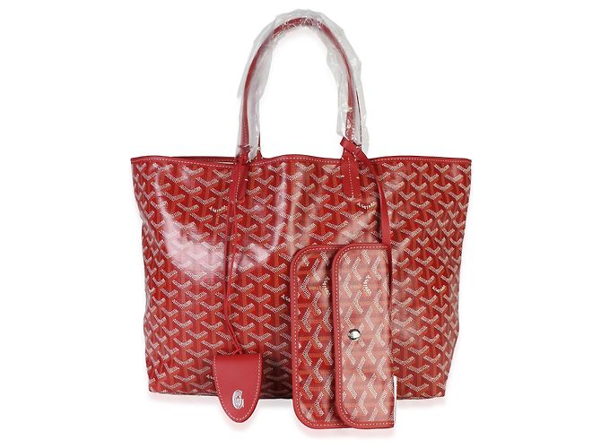 Goyard Red Goyardine Canvas Saint Louis PM - vista 8