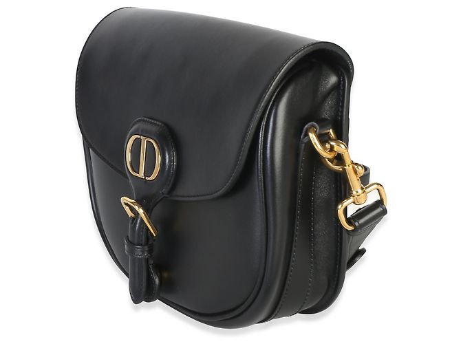 Borsa Bobby Flap Medium in pelle di vitello Box nera Christian Dior - vista 3
