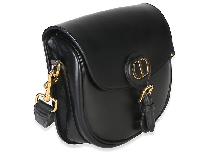 Borsa Bobby Flap Medium in pelle di vitello Box nera Christian Dior - vista 4