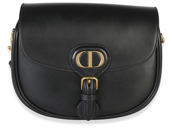 Borsa Bobby Flap Medium in pelle di vitello Box nera Christian Dior - vista 8