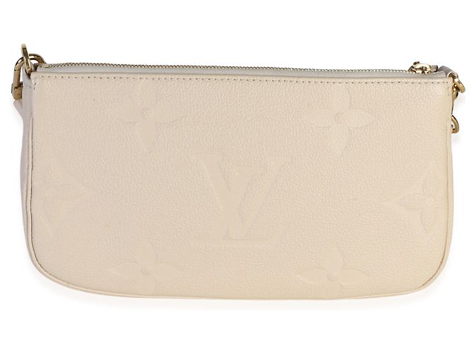 Louis Vuitton Cream Giant Monogram Empreinte Multi Pochette Accessoires - vista 2
