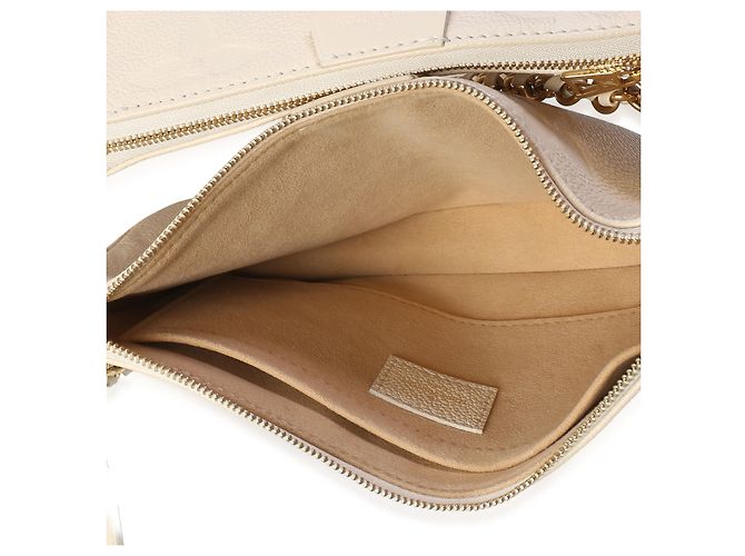 Louis Vuitton Cream Giant Monogram Empreinte Multi Pochette Accessoires - vista 5