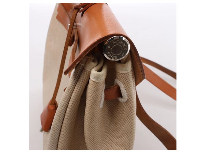 Zaino Hermès Herbag Ado PM Twirl Ash x Vash Hunter in Beige×Brown D: 2000 - vista 11