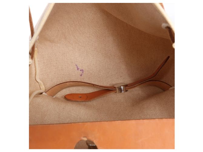 Zaino Hermès Herbag Ado PM Twirl Ash x Vash Hunter in Beige×Brown D: 2000 - vista 14