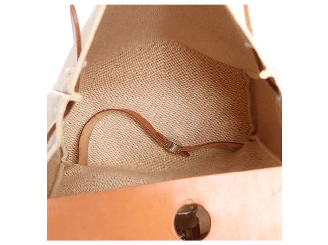 Zaino Hermès Herbag Ado PM Twirl Ash x Vash Hunter in Beige×Brown D: 2000 - vista 20