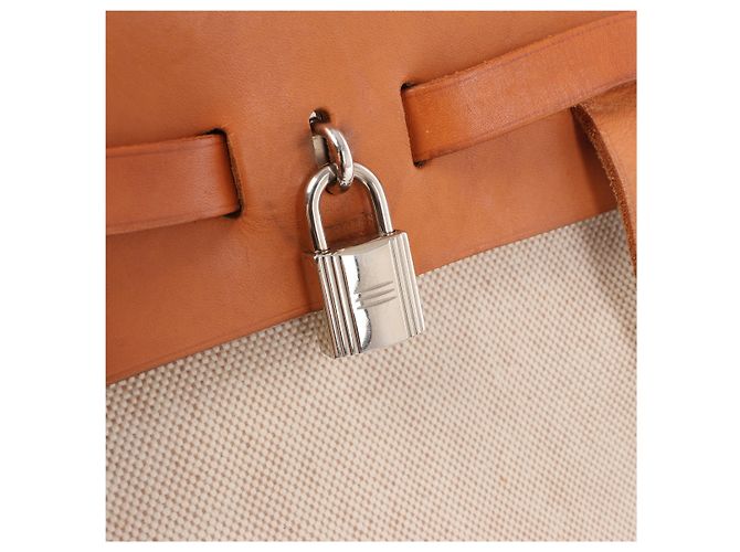 Zaino Hermès Herbag Ado PM Twirl Ash x Vash Hunter in Beige×Brown D: 2000 - vista 6