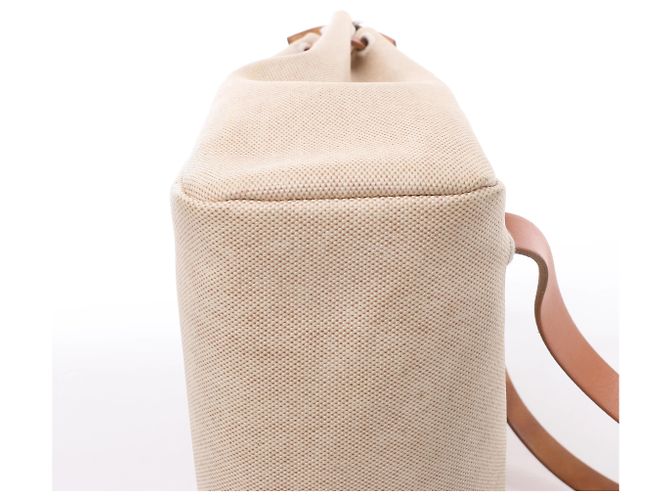 Zaino Hermès Herbag Ado PM Twirl Ash x Vash Hunter in Beige×Brown D: 2000 - vista 9