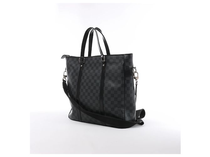 Borsa a mano 2Way Louis Vuitton Tadao Damier Graphite in Nero N51192 - vista 2