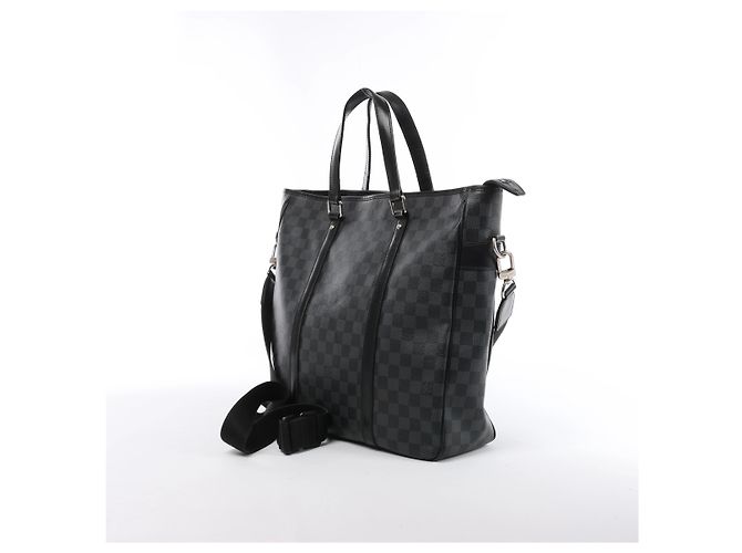 Borsa a mano 2Way Louis Vuitton Tadao Damier Graphite in Nero N51192 - vista 3