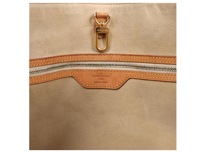 Borsa a tracolla Louis Vuitton Hampstead MM Damier Azur in Beige N51206 - vista 10