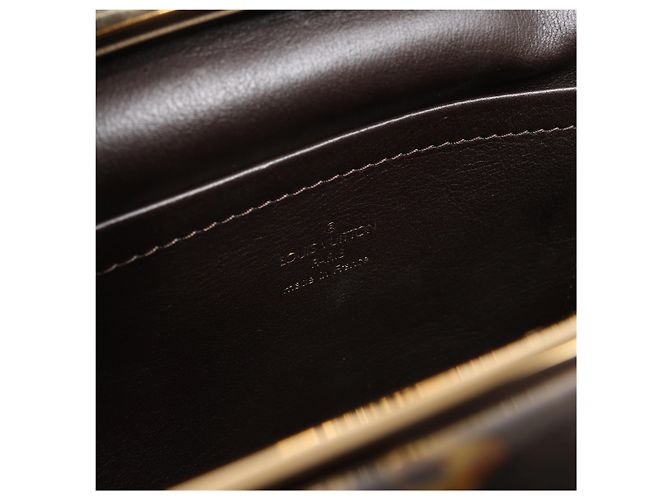 Louis Vuitton Fermoir Monogram Charm Vinyl x Leather Shoulder Bag in Brown M95155 - vista 11