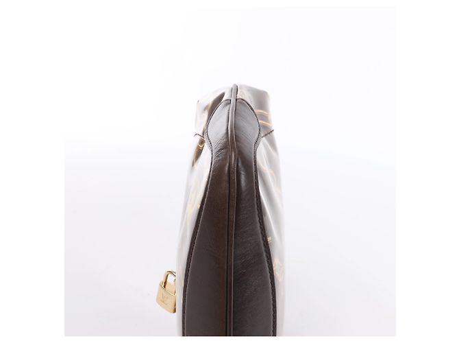 Louis Vuitton Fermoir Monogram Charm Vinyl x Leather Shoulder Bag in Brown M95155 - vista 9