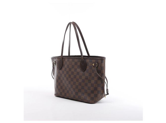 Borsa a tracolla Louis Vuitton Neverfull PM Damier Ebene in marrone N51109 - vista 2