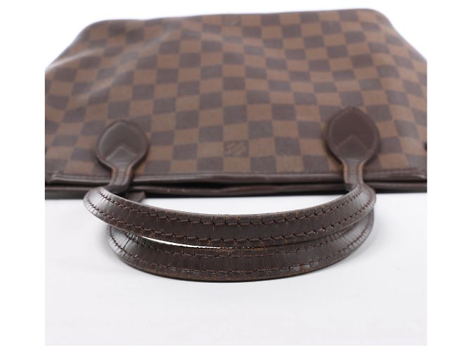 Borsa a tracolla Louis Vuitton Neverfull PM Damier Ebene in marrone N51109 - vista 6
