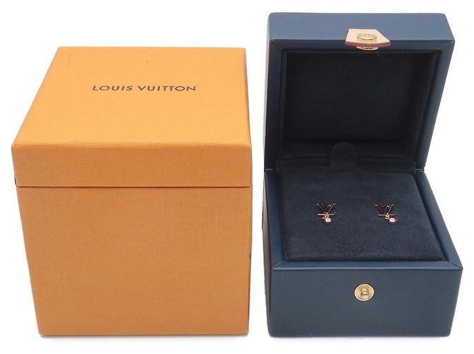 Orecchini Louis Vuitton Puce Idylle Blossom LV Diamond K18YG Q96495 Usato - vista 7