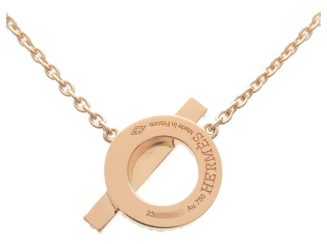 Hermès Collana HERMES Finesse Diamanti K18PG 750PG Rose Gold Usata - vista 2