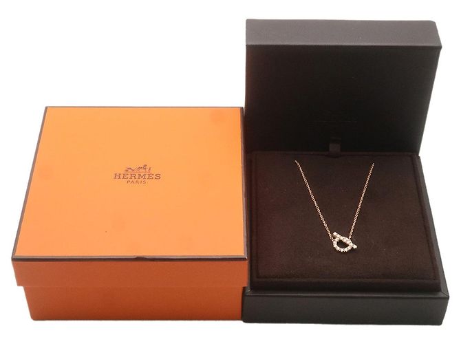 Hermès Collana HERMES Finesse Diamanti K18PG 750PG Rose Gold Usata - vista 7
