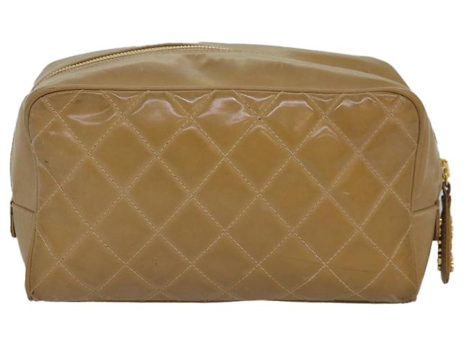 Chanel Square Stitch Toiletry Lambskin Small - vista 2