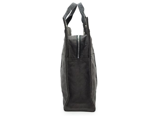 Hermès Herline Tote MM Grau Stoff - Ansicht 3