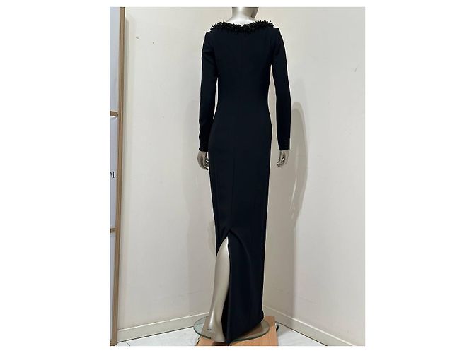 Abito da sera perlinato nero Christian Dior Paris Sz.38 usato - vista 2