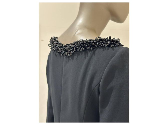 Abito da sera perlinato nero Christian Dior Paris Sz.38 usato - vista 5