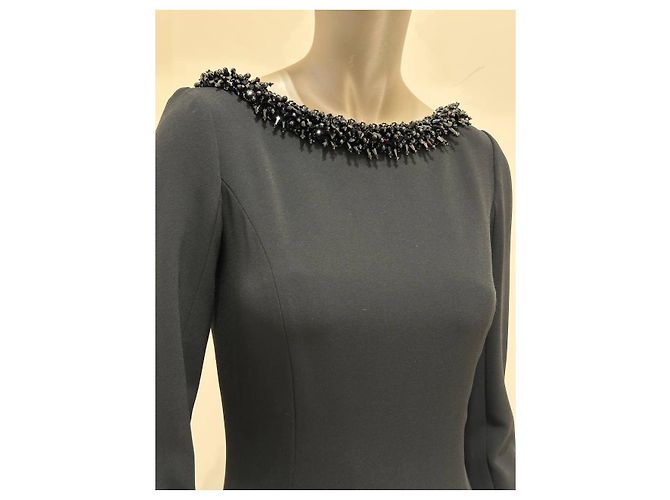 Abito da sera perlinato nero Christian Dior Paris Sz.38 usato - vista 6