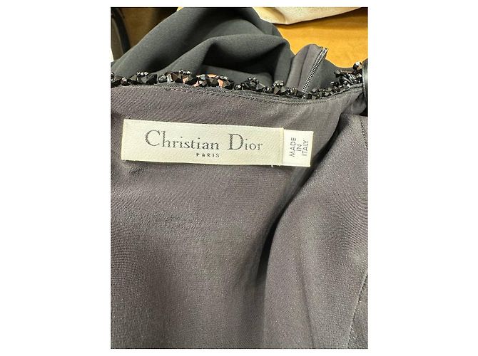 Abito da sera perlinato nero Christian Dior Paris Sz.38 usato - vista 8