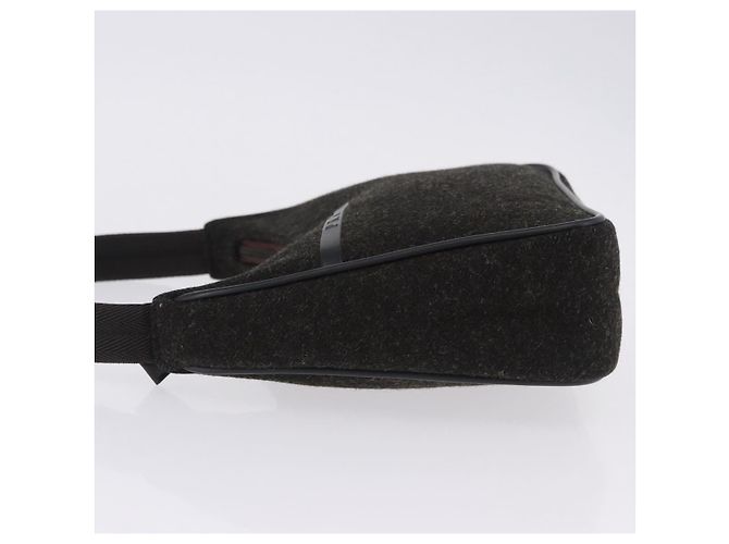 Prada Vintage Wollhandtasche Schwarz - Ansicht 4