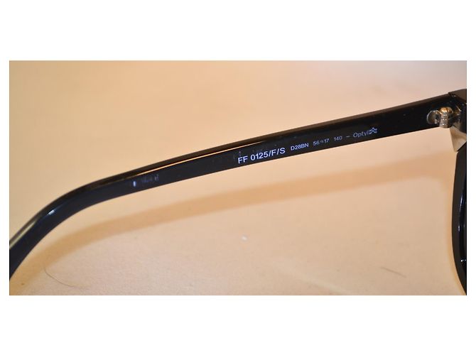Fendi gafas de sol FF0125/F/S de acetato negro - vista 7