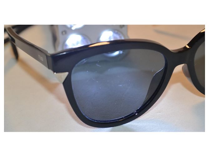 Fendi gafas de sol FF0125/F/S de acetato negro - vista 8
