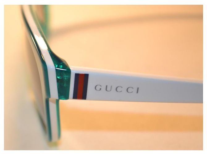 Gucci GG5009 occhiali da sole in plastica turchese - vista 4