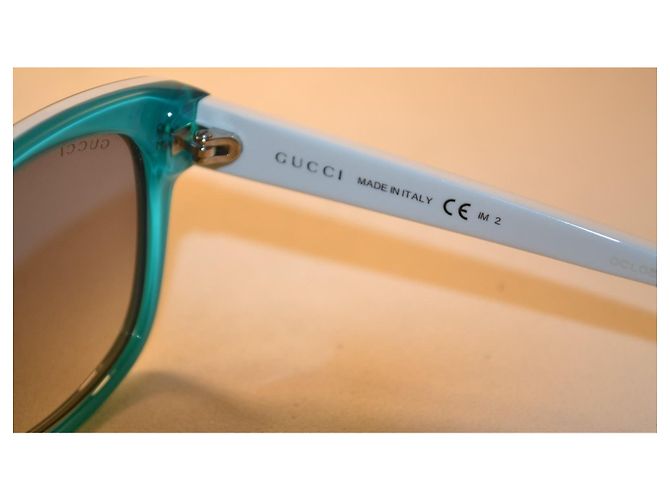 Gucci GG5009 occhiali da sole in plastica turchese - vista 7