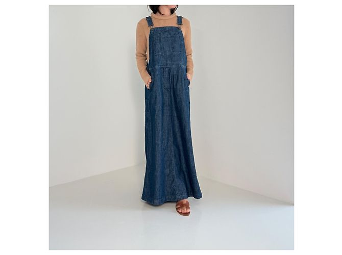 Weekend Max Mara Abito Maxi in Denim Blu - vista 10