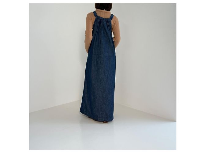 Weekend Max Mara Abito Maxi in Denim Blu - vista 12