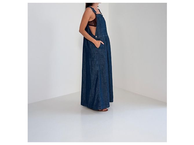 Weekend Max Mara Abito Maxi in Denim Blu - vista 3