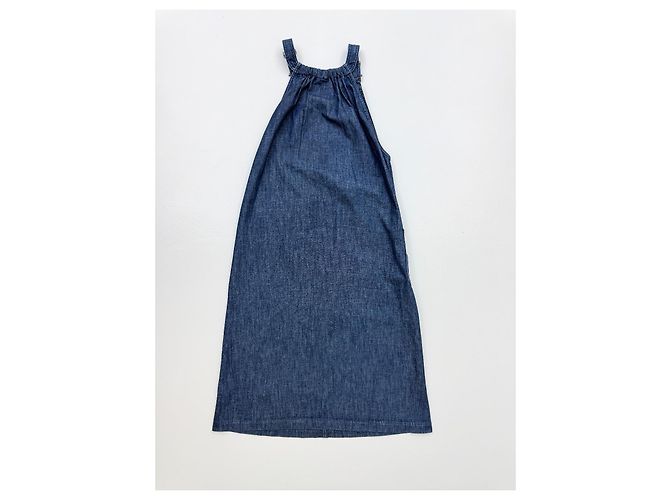 Weekend Max Mara Abito Maxi in Denim Blu - vista 5