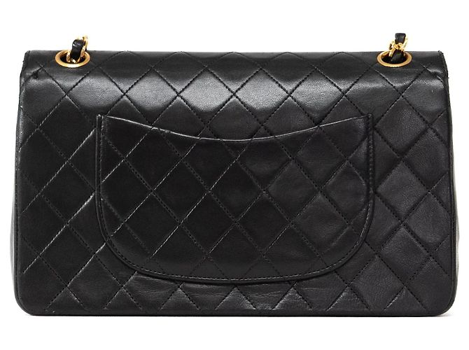 Chanel Vintage Classic Double Flap Quilted Lambskin Medium - vista 2