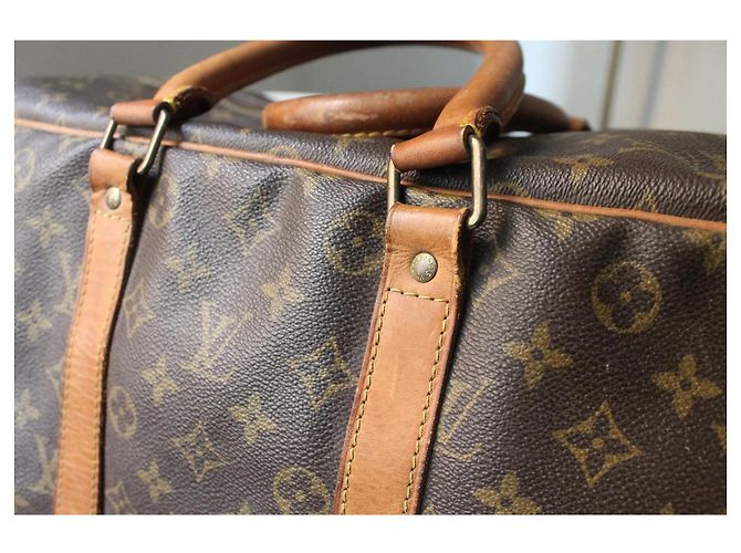 Louis Vuitton Keepall 60 Monogram Tela Marrone - vista 3