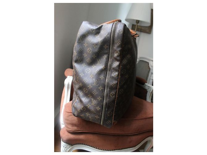 Louis Vuitton Keepall 60 Monogram Tela Marrone - vista 4