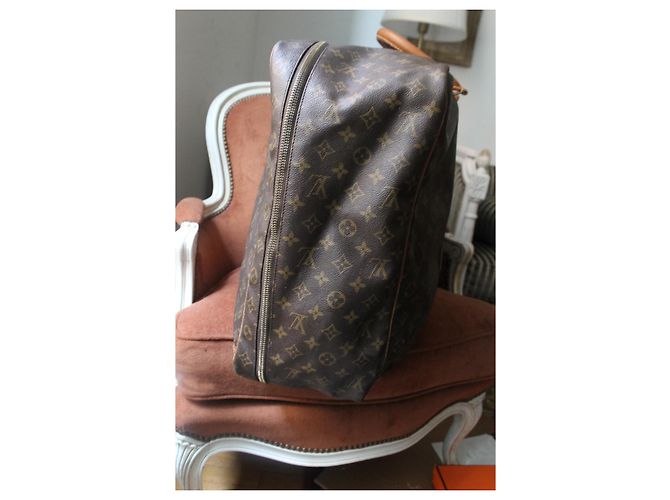 Louis Vuitton Keepall 60 Monogram Tela Marrone - vista 5