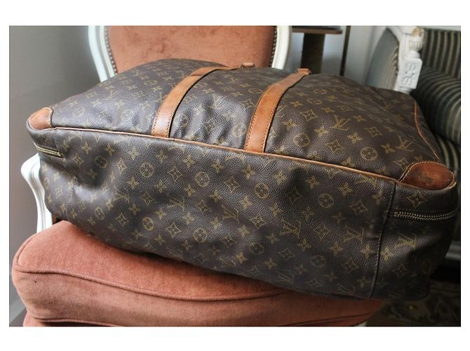 Louis Vuitton Keepall 60 Monogram Tela Marrone - vista 6