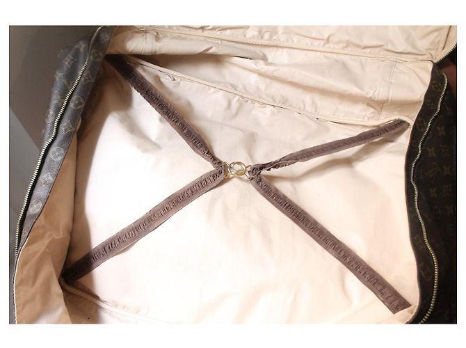 Louis Vuitton Keepall 60 Monogram Tela Marrone - vista 8