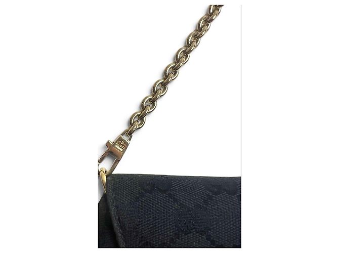 Clutch Gucci Tom Ford Horsebit GG Monogram Nero Rosso Verde - vista 7